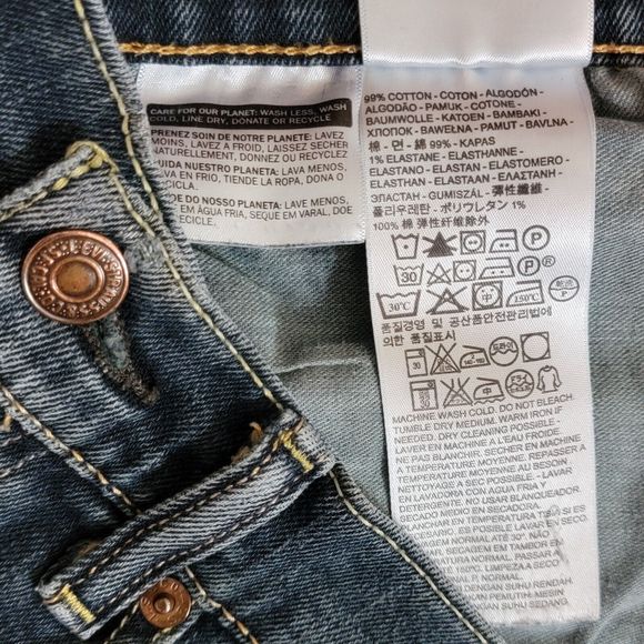 Levis Jeans Men 33x30* Blue 505 Regular Straight American Workwear Stretch Denim - Picture 13 of 14